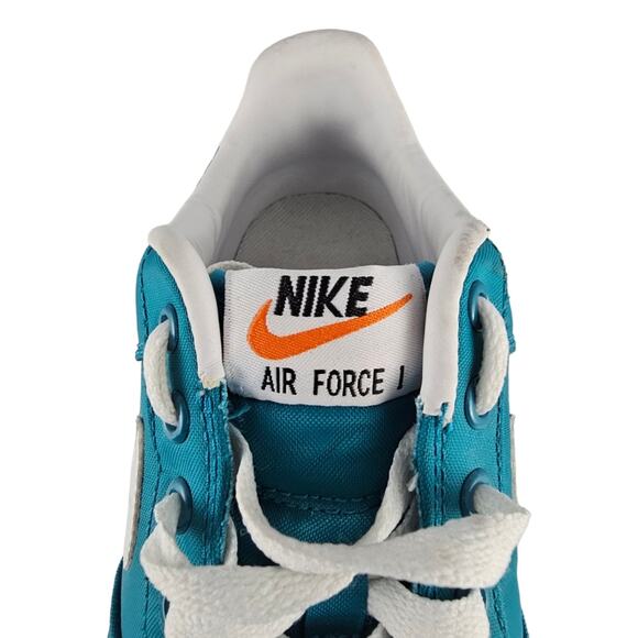 Nike Air Force 1 Low Shoes Mens Size 8 Nylon Tropical Teal White AF1 82 Casual main image 9